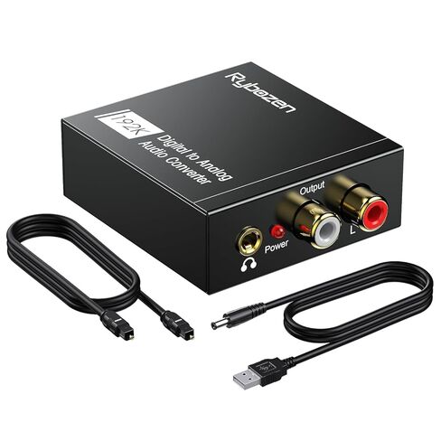 محول صوت رقمي إلى تناظري 192 كيلو هرتز من DAC، محول بصري إلى RCA مع كابل محوري بصري، محول Toslink بصري إلى 3.5 مم لأنظمة السينما المنزلية PS4 HD DVD in Saudi Arabia