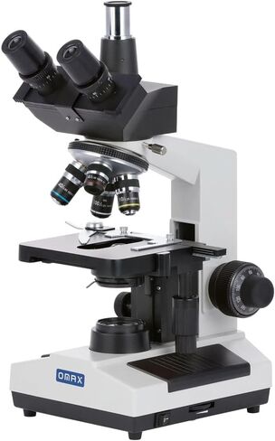 OMAX 40X-2000X Digital Lab Trinocular Compound LED Microscope with 5MP Digital Camera and Double Layer Mechanical Stage in Saudi Arabia
