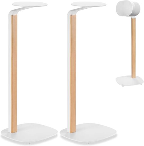 ynVISION.DESIGN Wooden Universal Speaker Floor Stands | 2 Pack | Pair | Speakers up to 22 LBS | Compatible with Sonos Era 300 in Saudi Arabia