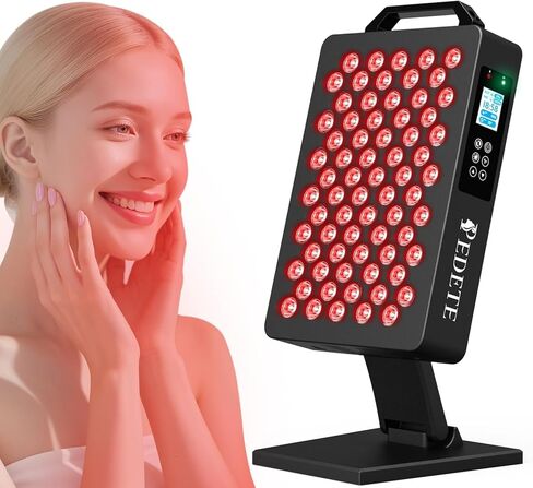 Red Light Therapy for Face and Body, 630nm 660nm 810nm and 850nm Near Infrared Light Therapy Panel, 70 Dual Chip Beads, High Power Light Therapy Device for Skin Care, Sleep, Pain Relief. M70 in Saudi Arabia