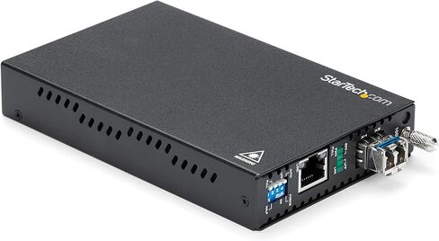 StarTech Singlemode (SM) LC Fiber Media Converter, 1Gbe Network, 10km, TAA | Gigabit Ethernet, 1310nm, For, With SFP Transceiver, ET91000SM10 in Saudi Arabia