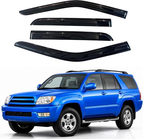 حاجب نافذة متوافق مع Toyota 4Runner 2003-2009، شريط حماية من المطر متين للغاية، عاكس نافذة تهوية جانبية للشمس والرياح، 2003 2004 2005 2006 2007 2008 2009 in Saudi Arabia