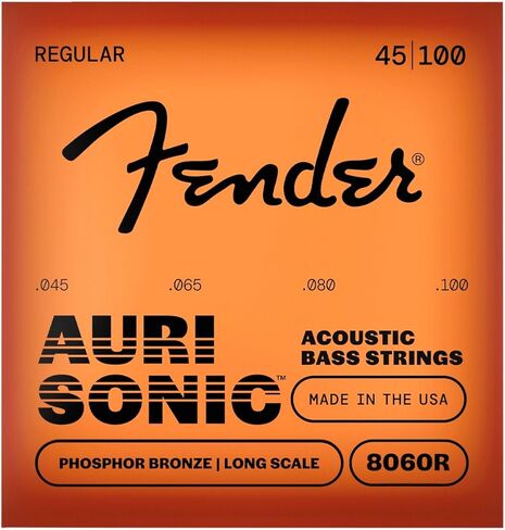 Fender 8060 Acoustic Bass Strings, Phosphor Bronze, Long Scale .045-.100 in Saudi Arabia