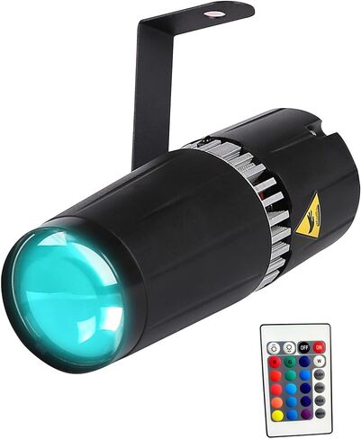 ضوء مسرح LED pinspot - SENLAN 9W RGB 3-in-1 Beam Light بواسطة جهاز التحكم عن بعد IR in Kuwait
