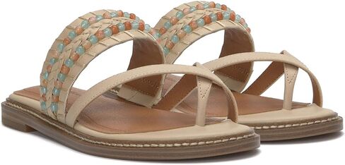 Lucky Brand Women's KAYKEY Flat Sandal, Chocolate, 7 in Saudi Arabia