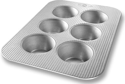 USA Pan Bakeware Mini Cupcake and Muffin Pan, Nonstick Quick Release Coating, 24-Well, Aluminized Steel in Saudi Arabia
