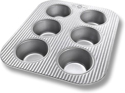 USA Pan Bakeware Mini Cupcake and Muffin Pan, Nonstick Quick Release Coating, 24-Well, Aluminized Steel in Saudi Arabia