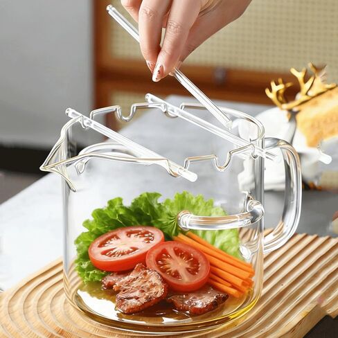 Glass Microwave Bacon Cooker | 2.1L/74oz Glass Bacon Cooker For Microwave Oven | Heatresistant Non-stick Oil Multi Glasses Bacons Grill With Grease Rack | Cooking Tray Pot For Kitchen Picnic Barbecue in Kuwait