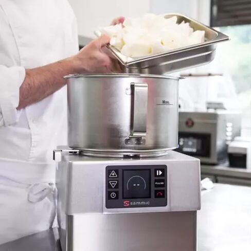 Sammic CK-35V Combination Food Processor, 5.8 Qt Bowl, Variable Speed, Reverse Function, Continuous Feed & Batch Modes, LED Digital Controls, 3 HP Motor, 120V, Stainless Steel in Kuwait