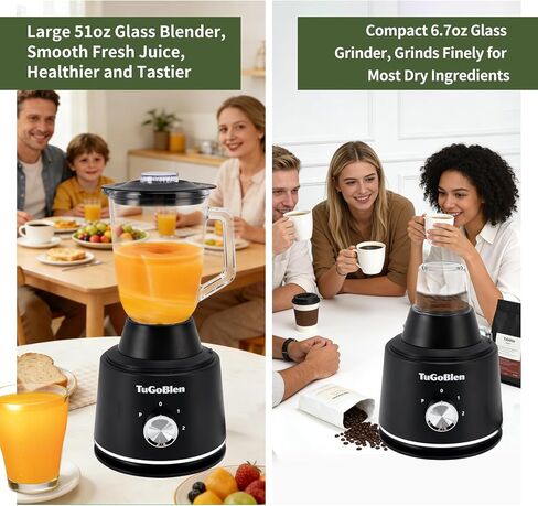 7-in-1 Multifunctional Food Processor with 68oz Processing Bowl,51oz Glass Blender,6.7oz Glass Grinder, Kneading/Chopping/Shredding/Slicing/French Fry Blades for Vegetables,Fruits,Coffee Bean in Kuwait