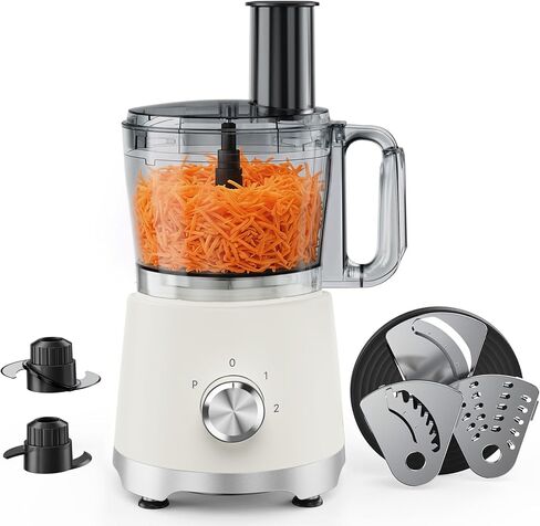 OLIXIS Food Processor 10.5 Cups, 600W Powerful Food processors with 5 Blades, Dishwasher Safe Meat Grinder for Slicing, Shredding, Chopping, Kneading, for Meat, Vegetables, Fruit, Dough in Saudi Arabia