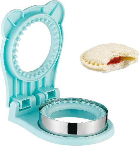 Sandwich Cutter, Maker for Kids Lunch - 3.7 Inch Circle Shape Sandwich Cutter and Sealer, Breakfast And Lunchboxes (Gray) in Kuwait