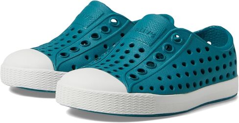 Native Shoes Kids Jefferson Sugarlite Ombre (طفل كبير) - جزء علوي من مادة EVA مثقوب - مقدمة مستديرة - طراز سهل الارتداء مغامرة أزرق/وردي التوت/Adventure Radberry Ombre 5 Big Kid M in Saudi Arabia
