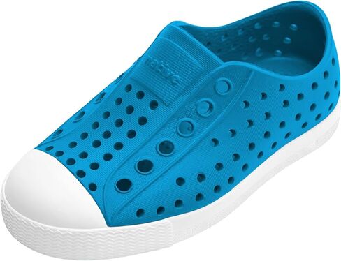 Native Shoes Kids Jefferson Sugarlite Ombre (طفل كبير) - جزء علوي من مادة EVA مثقوب - مقدمة مستديرة - طراز سهل الارتداء مغامرة أزرق/وردي التوت/Adventure Radberry Ombre 5 Big Kid M in Saudi Arabia