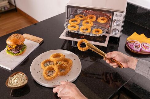 BLACK+DECKER Crisp N Bake 4-Slice Air Fry Toaster Oven, Knob Control in Kuwait