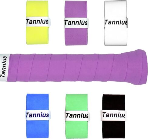 Tennis Racket Grip Tape, 6 Pack Tacky Tennis Grips, Absorbent and Enhanced Tennis Racquet Overgrip in Saudi Arabia