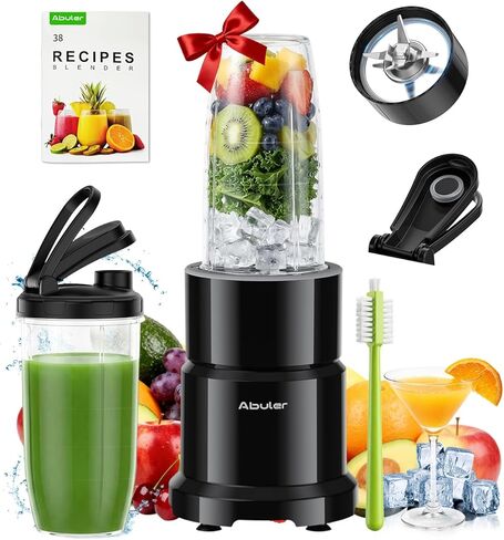 Blender for Smoothie, Personal Blender with 2 * 20oz To-go Cups for Kitchen | 1200W Single Serve Shakes, Personal Blender for Shake and Smoothies for Kitchen, Single Serve Smoothies Maker Mixer for Juice in Saudi Arabia