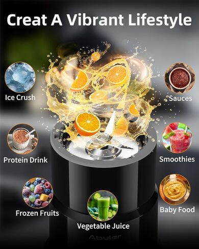 Blender for Smoothie, Personal Blender with 2 * 20oz To-go Cups for Kitchen | 1200W Single Serve Shakes, Personal Blender for Shake and Smoothies for Kitchen, Single Serve Smoothies Maker Mixer for Juice in Saudi Arabia