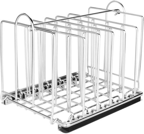 رف EVERIE RACK04 Sous Vide لحاويات 12 كيو تي، رف مقسم من الفولاذ المقاوم للصدأ مع شرائط قفل من النايلون، يساعد على إبقاء الحقائب في وضع مستقيم وتنظيم أفضل أثناء الطهي in Kuwait