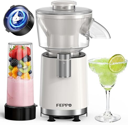 FEPPO Snow Cone Machine & Smoothie Blender 2 in 1, 700W Powerful Shaved Ice Machine Slushine Machine, Frozen Margarita Machine with Stainless Steel Blade, Smoothie Recipe, for Home Kitchen Party in Kuwait