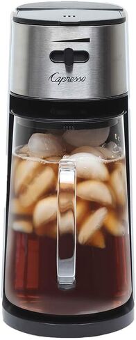 Capresso Stainless Steel Iced Tea Maker Glass Pitcher One Button Operation in Kuwait