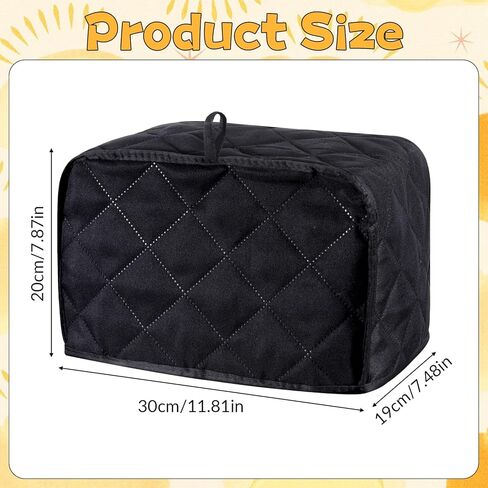 Toaster Cover 2 Slice, Polyester Fabric Quilted 11.81x7.5x7.9in Universal Size Toasters Dusts Covers Dust-proof Cover for Small Kitchen Appliances (Appliance NOT Included) in Kuwait