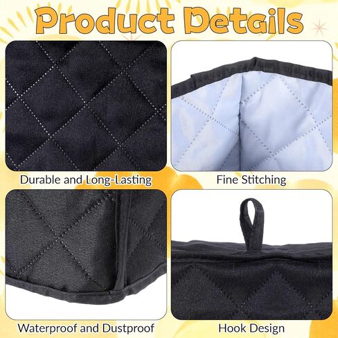 Toaster Cover 2 Slice, Polyester Fabric Quilted 11.81x7.5x7.9in Universal Size Toasters Dusts Covers Dust-proof Cover for Small Kitchen Appliances (Appliance NOT Included) in Kuwait