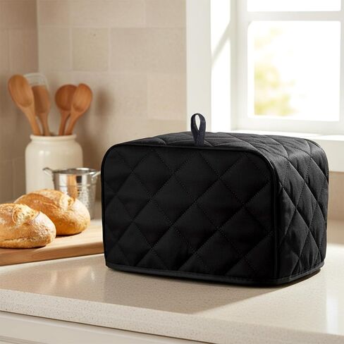 Toaster Cover 2 Slice, Polyester Fabric Quilted 11.81x7.5x7.9in Universal Size Toasters Dusts Covers Dust-proof Cover for Small Kitchen Appliances (Appliance NOT Included) in Kuwait
