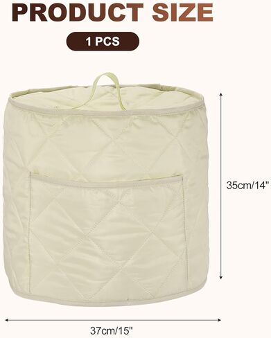 Appliance Covers 15" OD x 14" H - Dustproof Round Appliance Cover Rice Cooker Protector for 3 Quart Pressure/Air Fryer, Coffee in Kuwait
