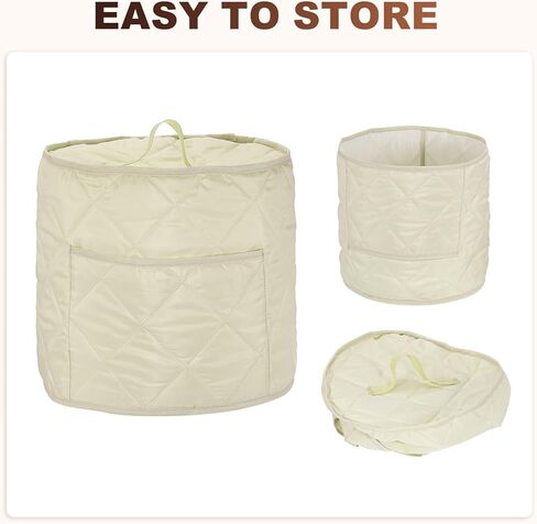 Appliance Covers 15" OD x 14" H - Dustproof Round Appliance Cover Rice Cooker Protector for 3 Quart Pressure/Air Fryer, Coffee in Kuwait