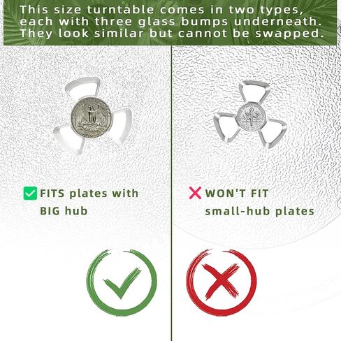 13.5" Microwave Glass Turntable Plate Compatible with 5304509621 Frigidaire microwave plate WB39X10032 13 1/2" GE microwave plate replacement JVM3106 WB49X10002 in Kuwait