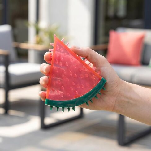 Watermelon Shaped Chew Toy for Pets, Red and Green, Spiky Texture in Saudi Arabia