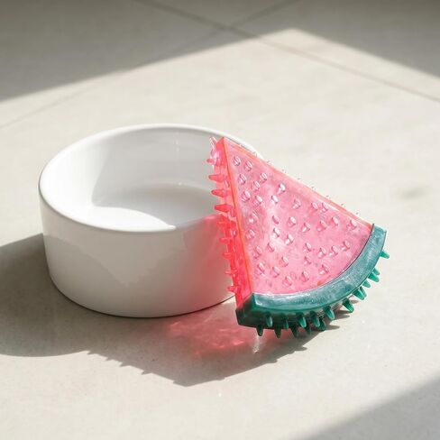 Watermelon Shaped Chew Toy for Pets, Red and Green, Spiky Texture in Saudi Arabia