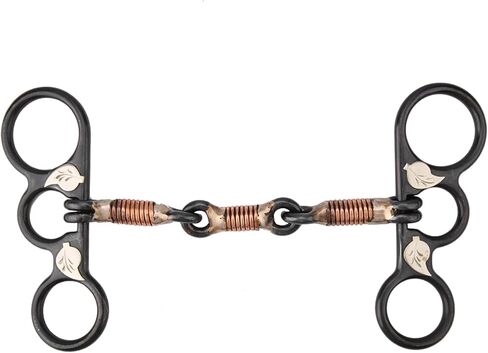 CHICIRIS Horse Chew, Style Cowboy Horse Mouth with German Silver Decorative Board and Copper Wire, Snaffle Bits Oval Link for Light Contact and Directional Aids in Kuwait