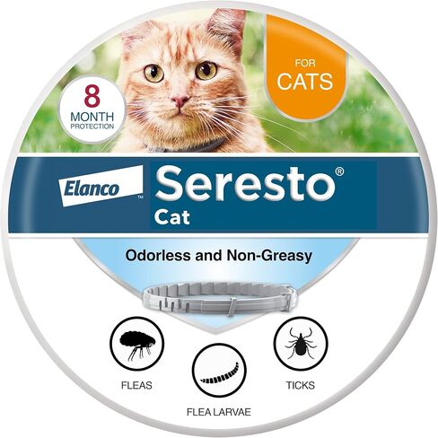 Seresto Cat Vet-Recommended Flea & Tick Treatment & Prevention Collar for Cats | 8 Months Protection in Saudi Arabia