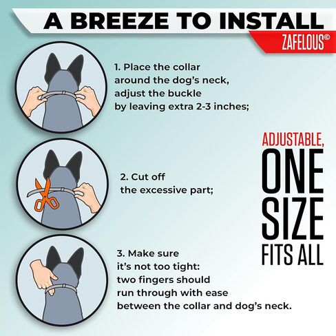 Flea and Tick Prevention for Dogs - Flea Collar - 2 Count - Adjustable in Kuwait
