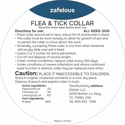 Flea and Tick Prevention for Dogs - Flea Collar - 2 Count - Adjustable in Kuwait