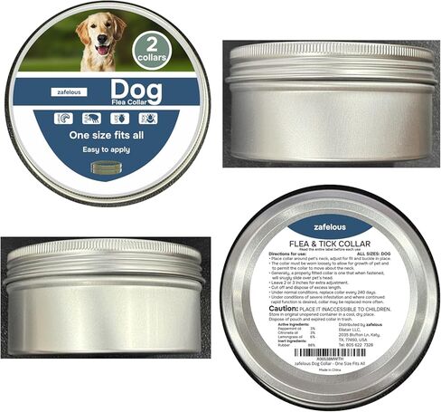 Flea and Tick Prevention for Dogs - Flea Collar - 2 Count - Adjustable in Kuwait