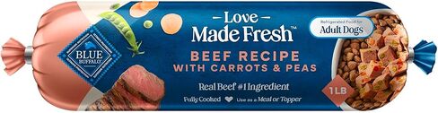 Blue Buffalo Love Made Fresh Natural Adult Dog Food, Refrigerated, Chicken with Carrots and Peas, Fresh Dog Food, Ready-to-Serve, 1-lb Roll in Saudi Arabia
