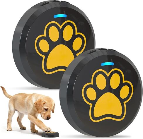 ChunHee Dog Bells to Go Outside, Touch Activated Dog Door Bell for Potty Training, Dog Bell for Door with 36 Built-in Sounds & Voice Commands, 5 Adjustable Volume Levels, Puppy Training Bell for Dogs in Kuwait