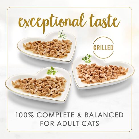 Purina Fancy Feast Grilled Wet Cat Food Poultry and Beef Collection Wet Cat Food Variety Pack - (Pack of 30) 3 oz. Cans in Kuwait