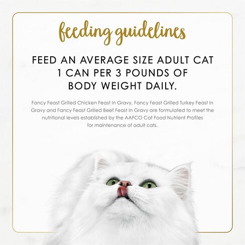 Purina Fancy Feast Grilled Wet Cat Food Poultry and Beef Collection Wet Cat Food Variety Pack - (Pack of 30) 3 oz. Cans in Kuwait