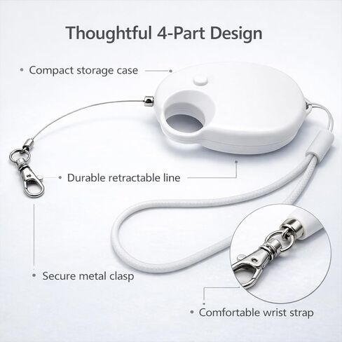 Outdoor Hiking Retractable Parrot Leash – 20FT Lightweight Bite-Proof Steel Wire | Compatible with Bird Harness & Foot Rings/Chains, for Large Parrots (Cockatoo, Macaw, Conure) in Kuwait