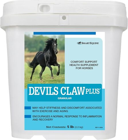 SmartEquine | Devil's Claw Plus Granular | Horse Joint Supplement with Yucca for Horses | Supports Joint Strength, Comfort & Mobility | Antioxidant Support Supplement | 5 lb in Kuwait