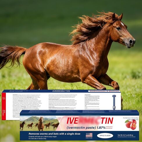 Equine Paste 1.87% – 6 Pack (6.08g) Apple Flavored Oral for Horses in Kuwait