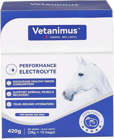 Horse Electrolytes Powder, Electrolyte for Horses with Sodium & Potassium, Equine Hydration Supplement 420g in Kuwait