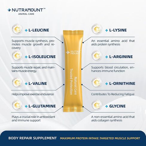 Body Repair Supplement for Horses, Amino Acids for Muscle Recovery, Protein Support & Performance-100 Day Supply in Kuwait