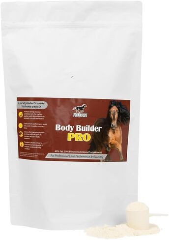 مكمل زيادة وزن الحصان – Pennwoods Body Builder Pro | نسبة عالية من الدهون وبروتين مصل اللبن للبروتين العلوي والعضلات والصلابة | 8 رطل in Kuwait