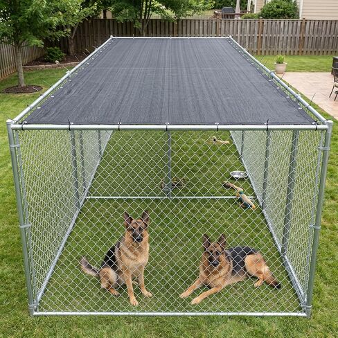 Amgo 6' x 10' Black Dog Kennel Shade Cover, 90% UV Block Shade Cloth, Mesh Tarp with Grommets for Dog Playpen, Dog Pen, Dog Run, Dog Crate, Fence Privacy Screen (We Make Custom Size) in Kuwait