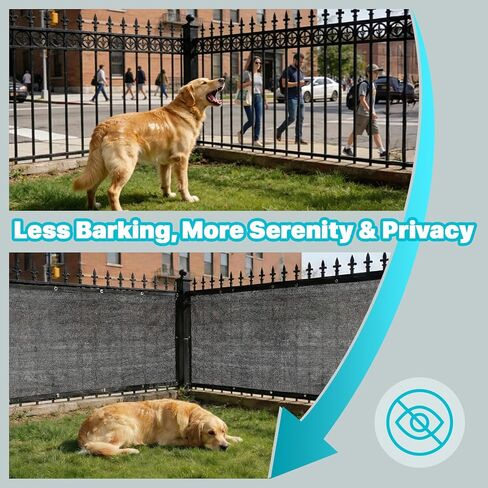 Amgo 6' x 10' Black Dog Kennel Shade Cover, 90% UV Block Shade Cloth, Mesh Tarp with Grommets for Dog Playpen, Dog Pen, Dog Run, Dog Crate, Fence Privacy Screen (We Make Custom Size) in Kuwait